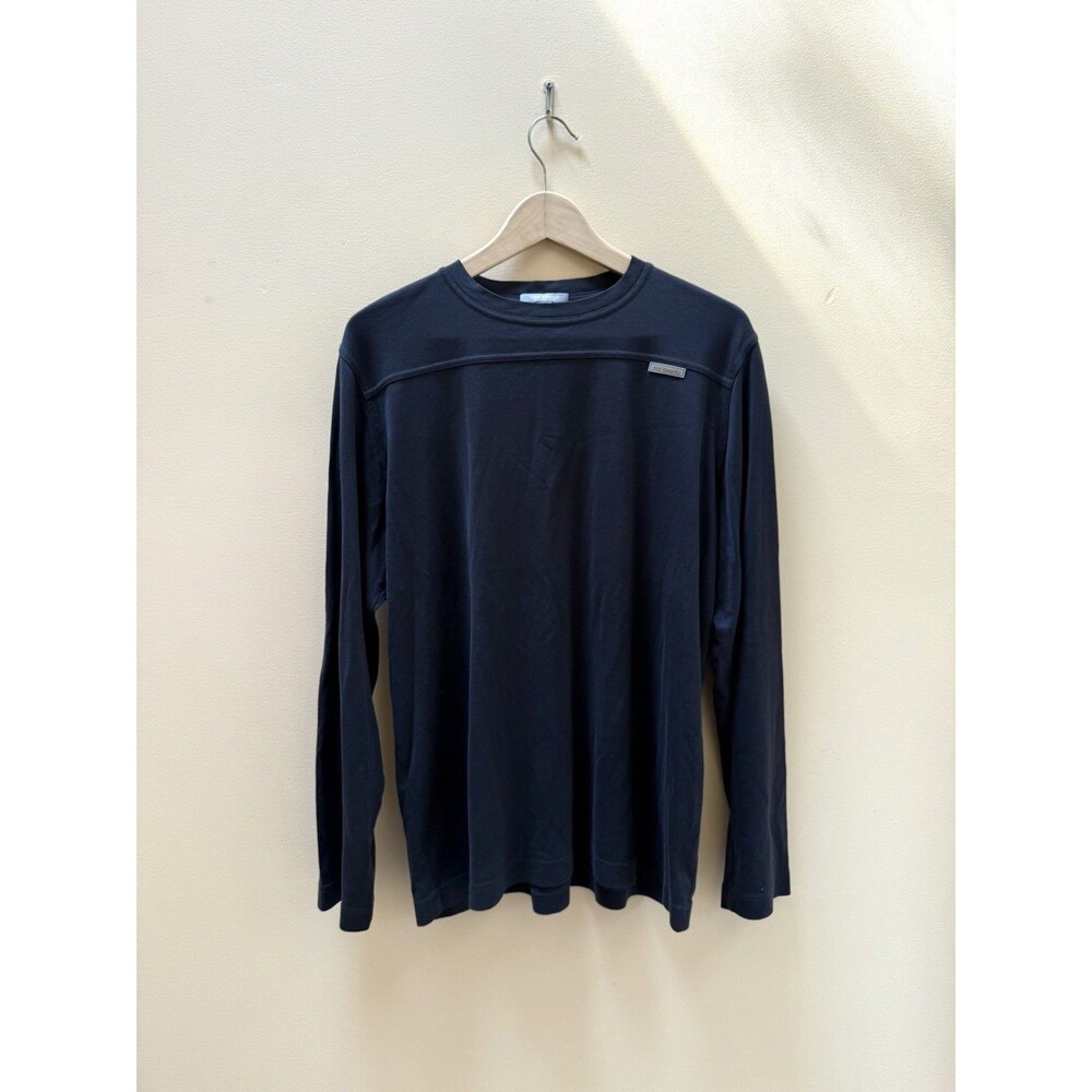 Louis Vuitton Cup Mens Large Long Sleeve Shirt Cotton LV Italy Vintage Black